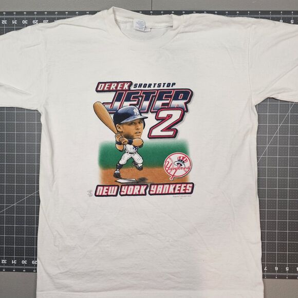 Majestic Other - Vintage Derek Jeter Tshirt XL Big Fat Bobble Head Majestic Yankees Y2K Baseball